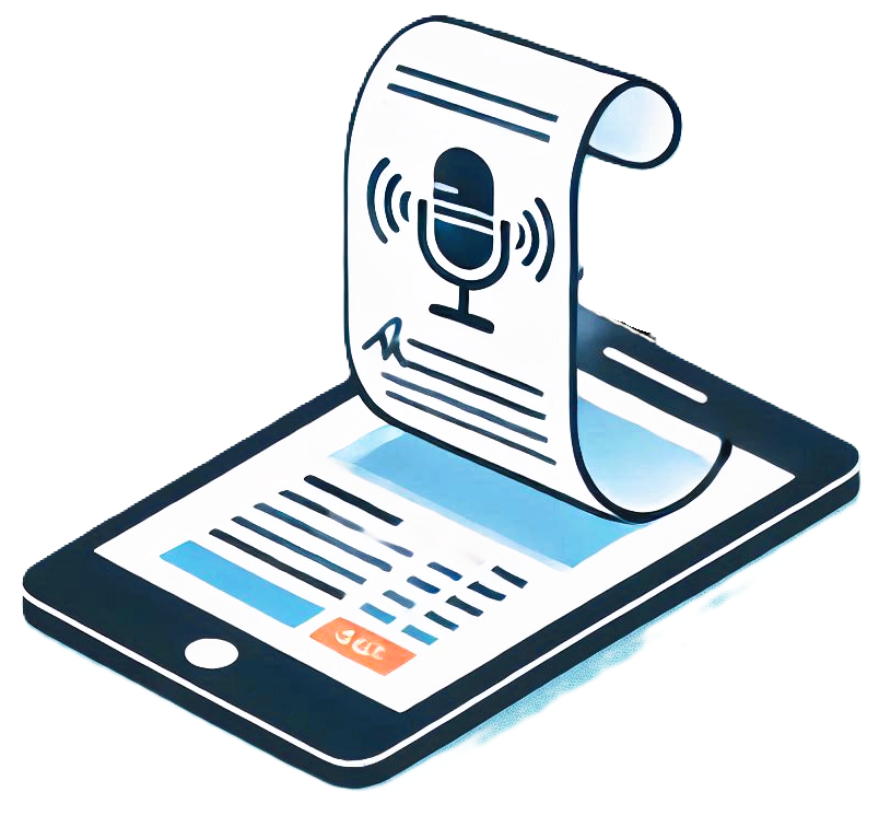 Ilustración de factura digital en smartphone